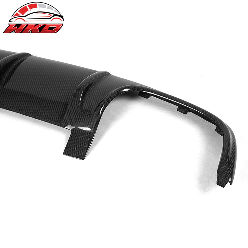 Fits 08-11 Benz C Class W204 C63 OE Style Rear Lip Diffuser Matte Carbon Fiber