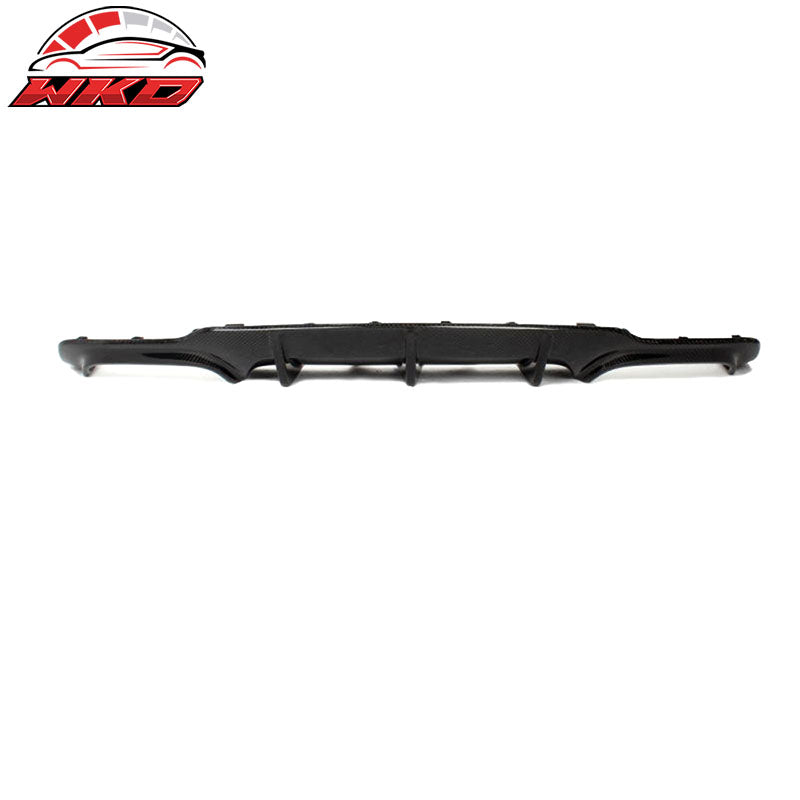 Fits 12-15 Benz W204 C Class C63 Style Rear Bumper Diffuser Matte Carbon Fiber