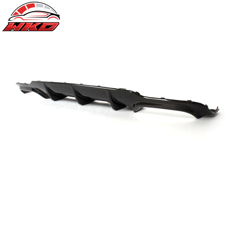 Fits 12-15 Benz W204 C Class C63 Style Rear Bumper Diffuser Matte Carbon Fiber