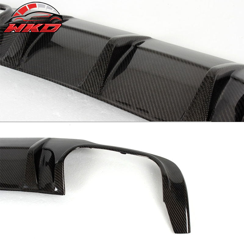 Fits 12-15 Benz W204 C Class C63 Style Rear Bumper Diffuser Matte Carbon Fiber