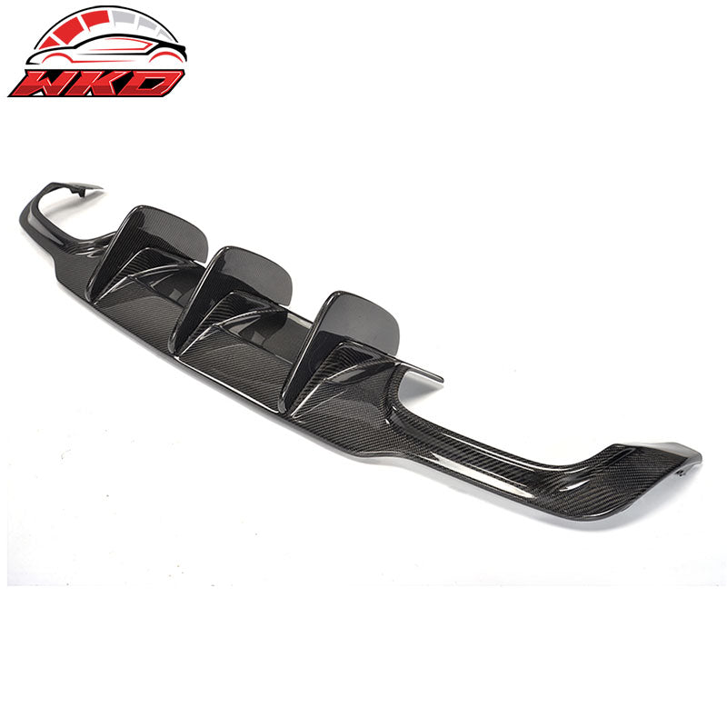 Fits 12-15 Benz W204 C63 AMG Rear Bumper Lip Matte Carbon Fiber