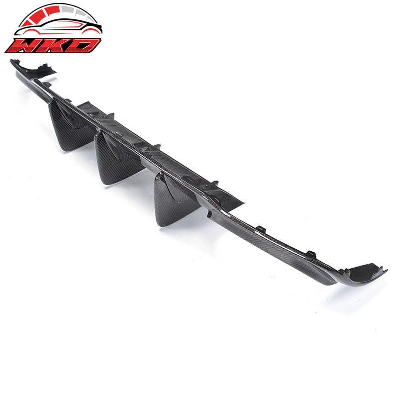 Fits 12-15 Benz W204 C63 AMG Rear Bumper Lip Matte Carbon Fiber