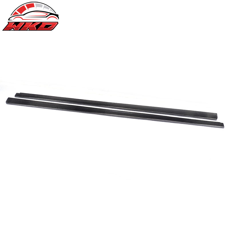 Fits 08-14 Benz C Class W204 C63 AMG Sedan Carbon Fiber DP Style Side Skirts