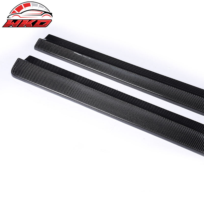 Fits 08-14 Benz C Class W204 C63 AMG Sedan Carbon Fiber DP Style Side Skirts