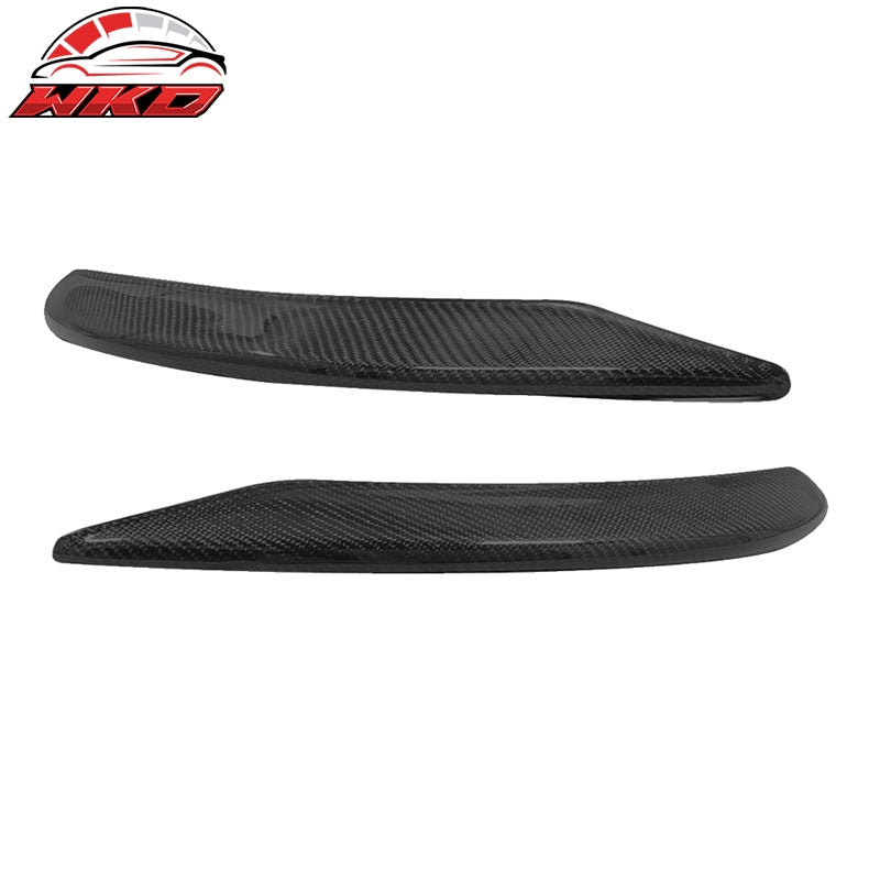 Wholesale 13-16 Benz CLA C117 Front Bumper Lip Overlays Winglets - Matte Carbon Fiber