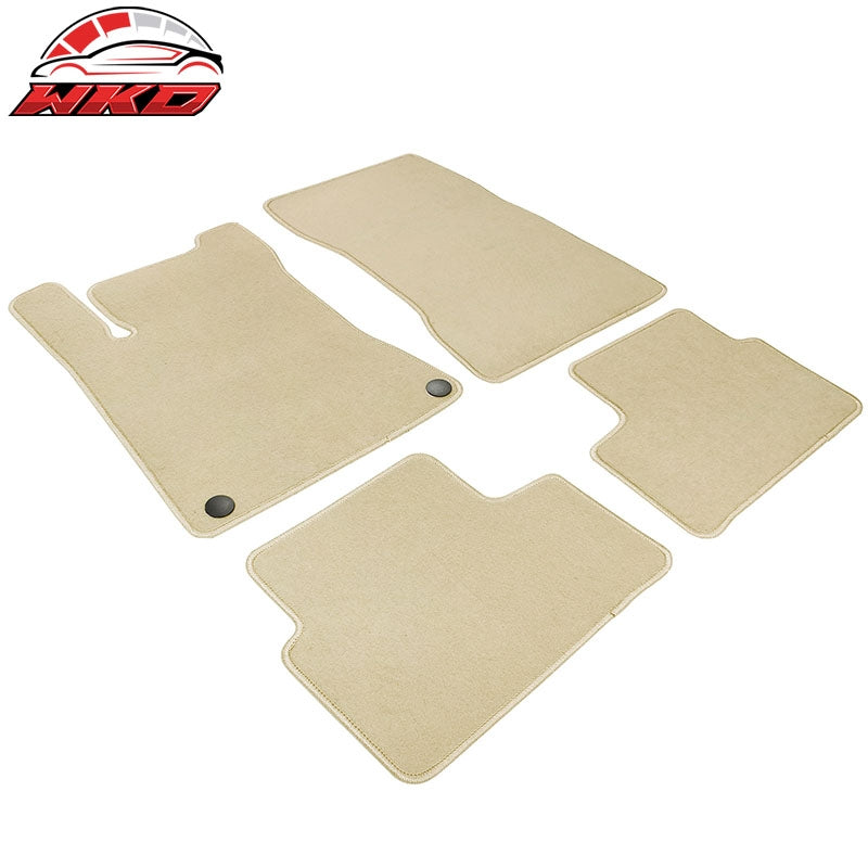 Fits 20-25 Benz C118 CLA-Class Front Rear Floor Mats Carpets Liner Nylon Beige