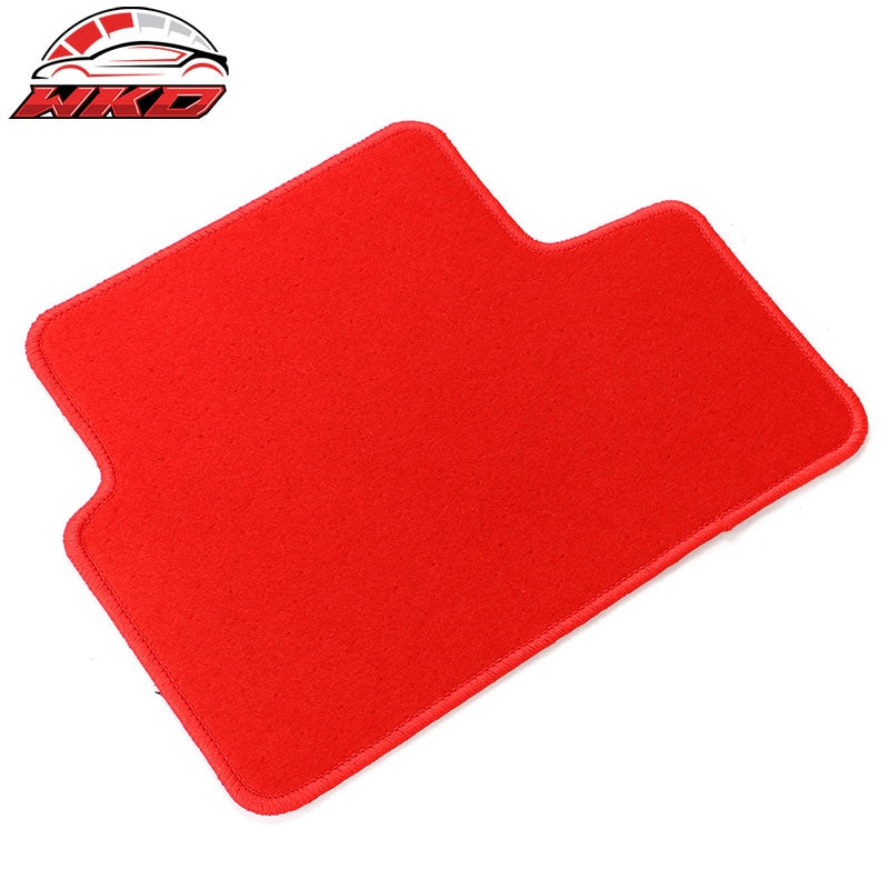 Fits 20-25 Benz C118 CLA-Class Car Front Rear Floor Mats Carpets Liner Nylon Red