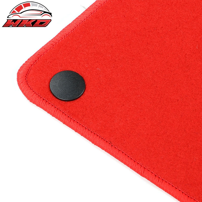 Fits 20-25 Benz C118 CLA-Class Car Front Rear Floor Mats Carpets Liner Nylon Red