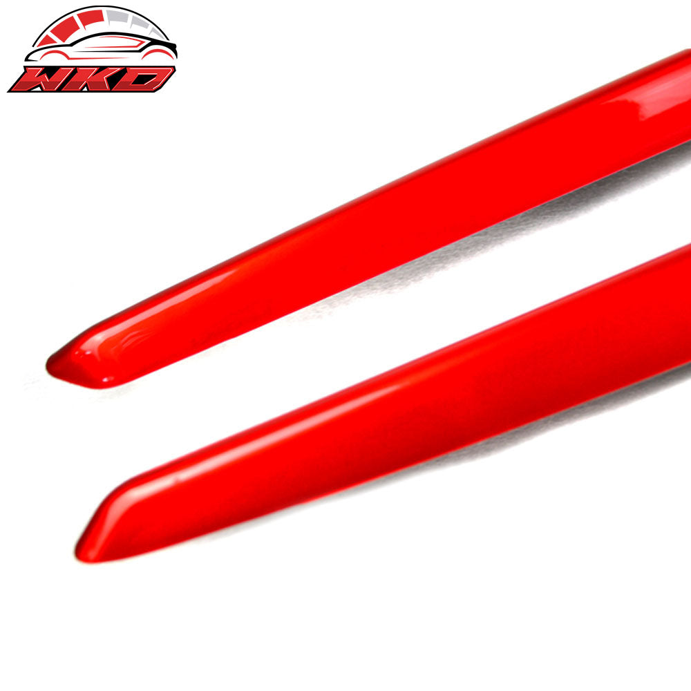 Fits 14-18 Benz CLA-Class W117 C117 Sedan Side Skirts Extension PP Painted Red