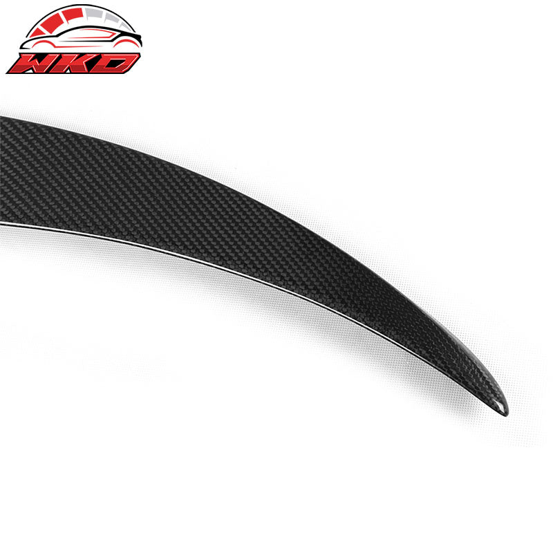Fits 13-18 Benz C117 CLA Class CLA45 P Style Trunk Spoiler - Matte Carbon Fiber