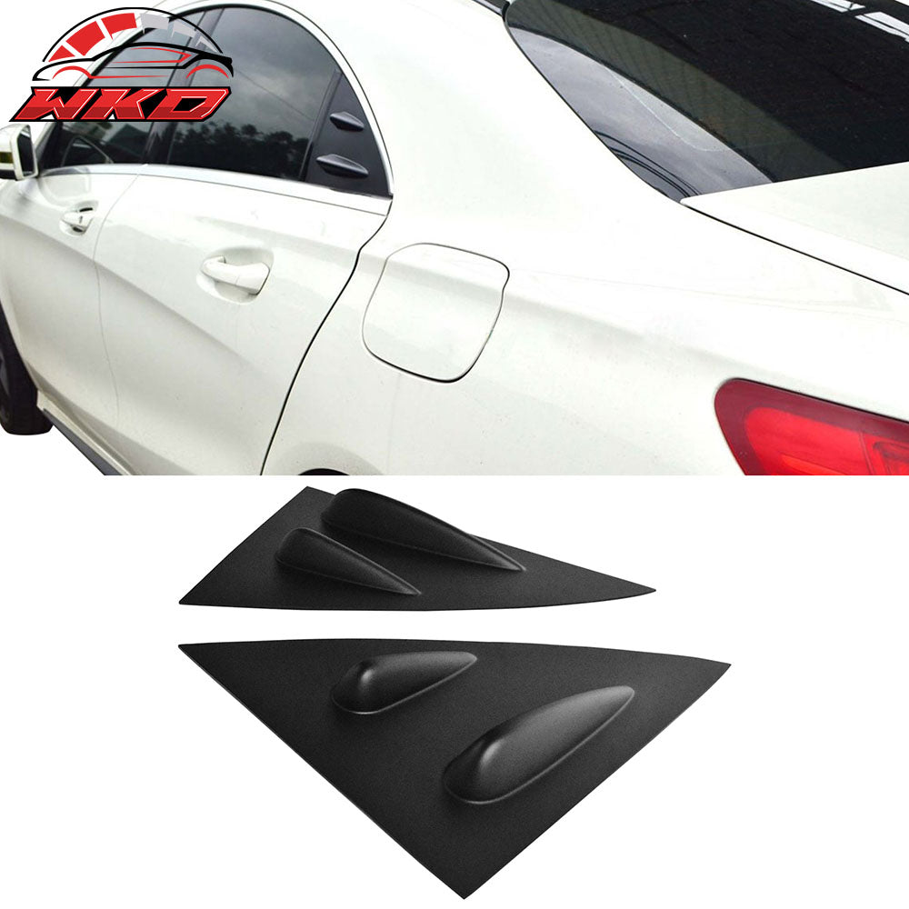 Fits 14-19 Benz W117 C117 CLS-Class 4Dr Side Window Louvers Cover Trim Unpainted