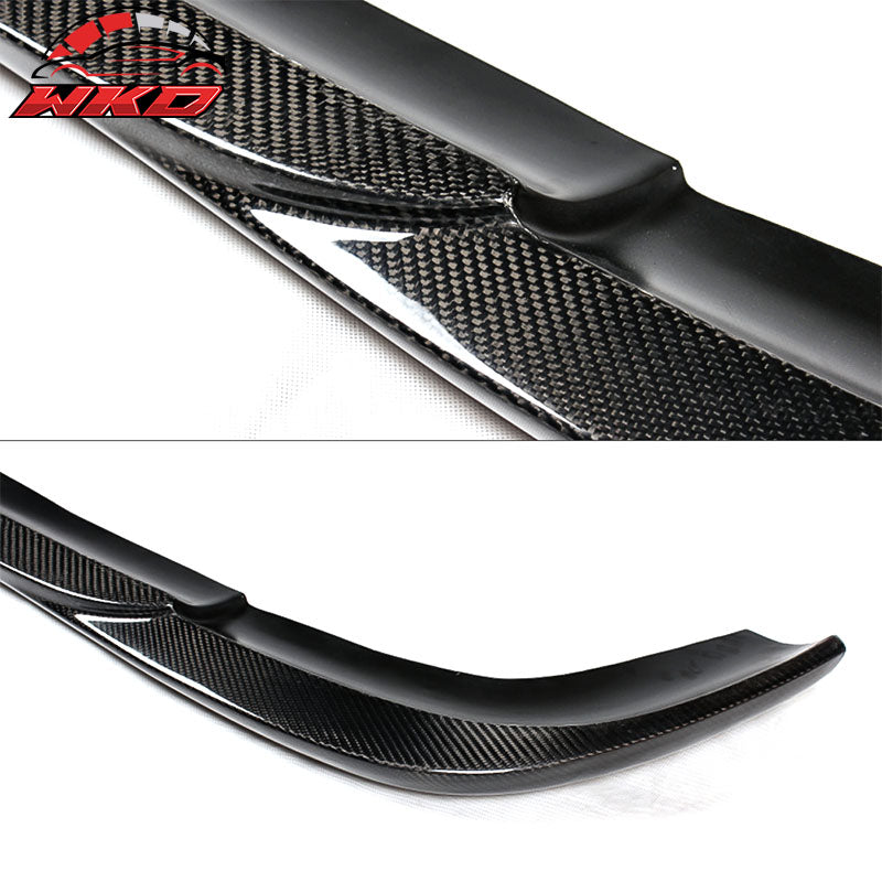 Fit 12-14 Benz W218 CLS63 AMG Sedan GH Style Front Bumper Lip Matte Carbon Fiber