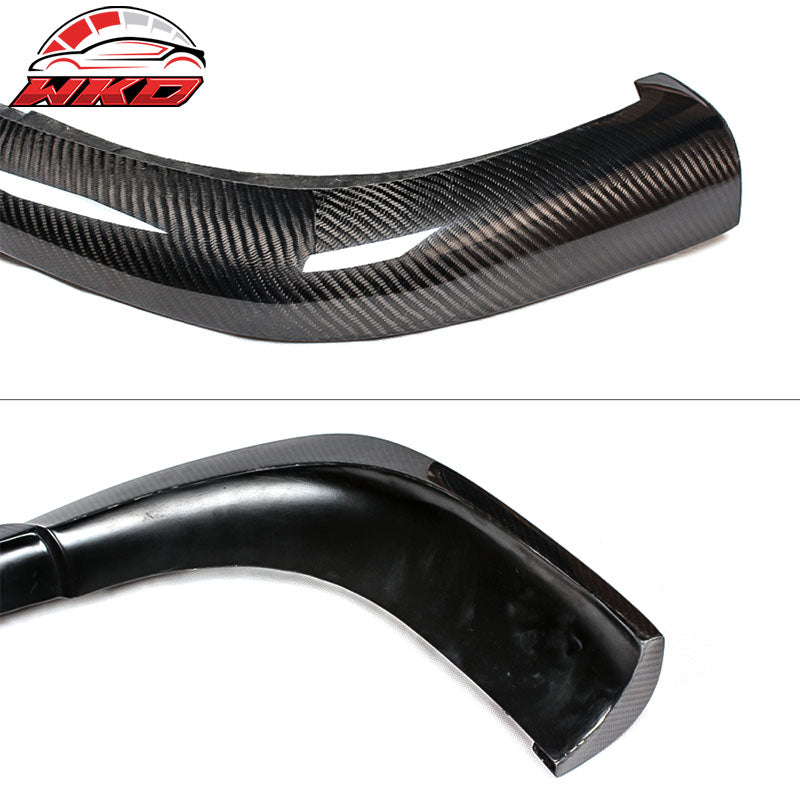 Fit 12-14 Benz W218 CLS63 AMG Sedan GH Style Front Bumper Lip Matte Carbon Fiber