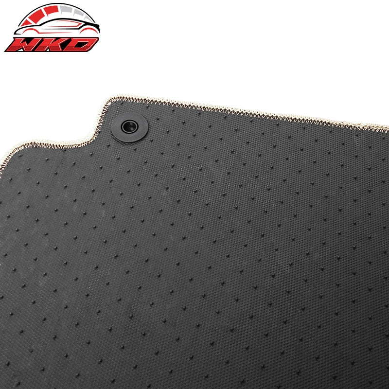 Fits 18-23 Benz W238 E-Class 2Dr Front Rear Floor Mats Carpets Liner Nylon Beige