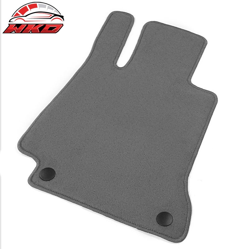 Fits 18-23 Benz W238 E-Class 2Dr Front Rear Floor Mats Carpets Liner Nylon Gray