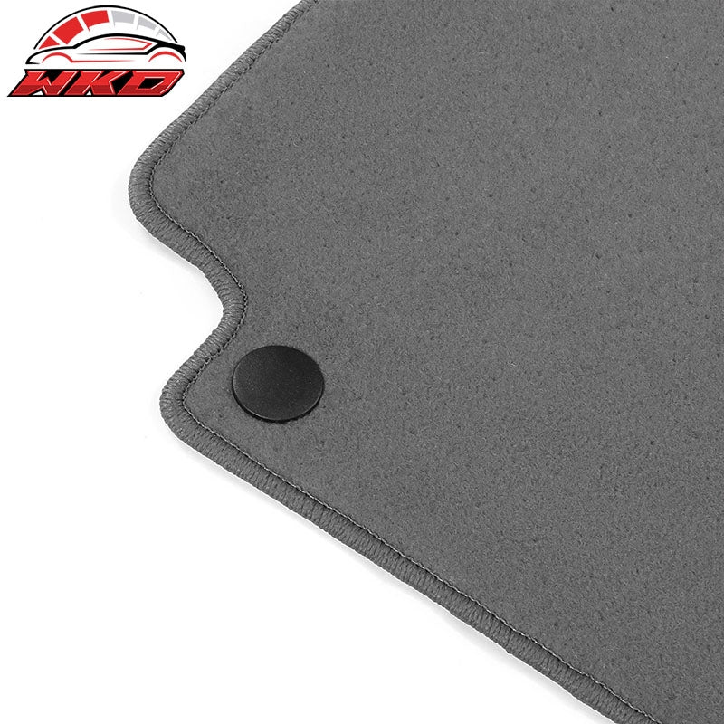 Fits 18-23 Benz W238 E-Class 2Dr Front Rear Floor Mats Carpets Liner Nylon Gray