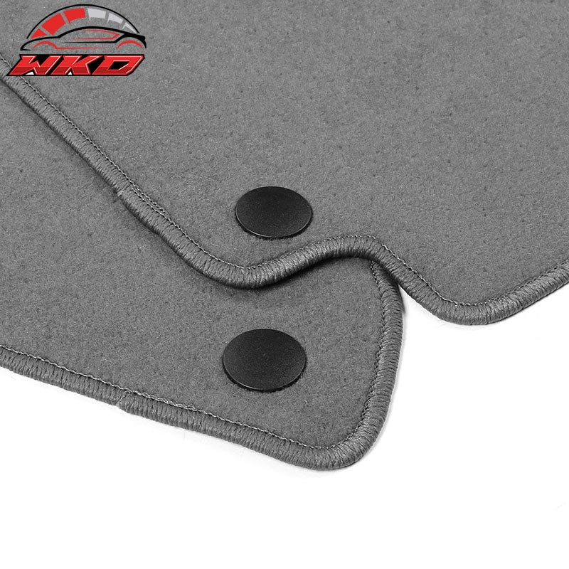 Fits 18-23 Benz W238 E-Class 2Dr Front Rear Floor Mats Carpets Liner Nylon Gray