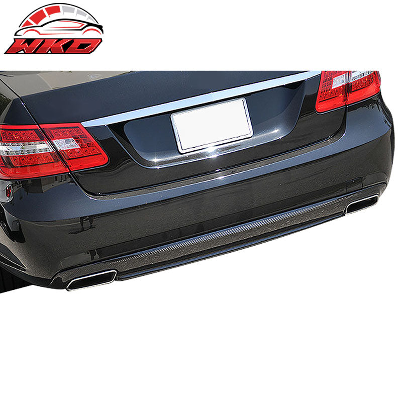 Fits 10-13 Benz E-Class W212 Standard OE?Style Rear Bumper Diffuser Carbon Fiber