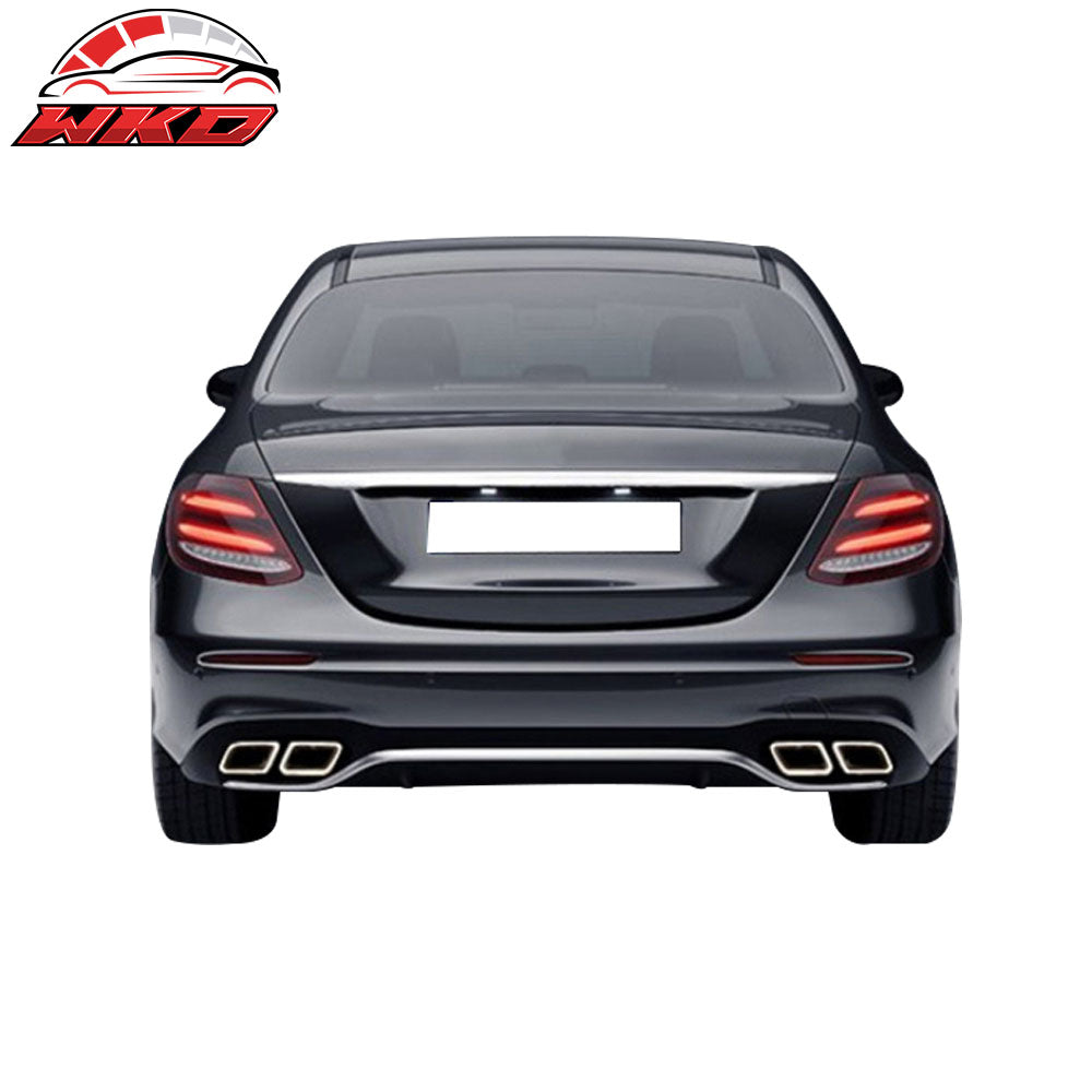 Fits 17-18 Benz E-Class W213 Rear Diffuser Kit Unpainted PP
