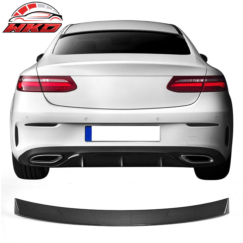 Fits 17-18 Benz C238 E Class JC Style Coupe Rear Roof Spoiler Matte Carbon Fiber
