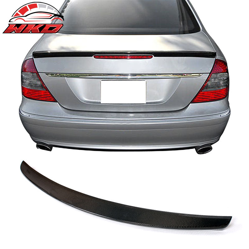 Fits 03-09 Mercedes-Benz E-Class W211 Trunk Spoiler Wing - Matte Carbon Fiber