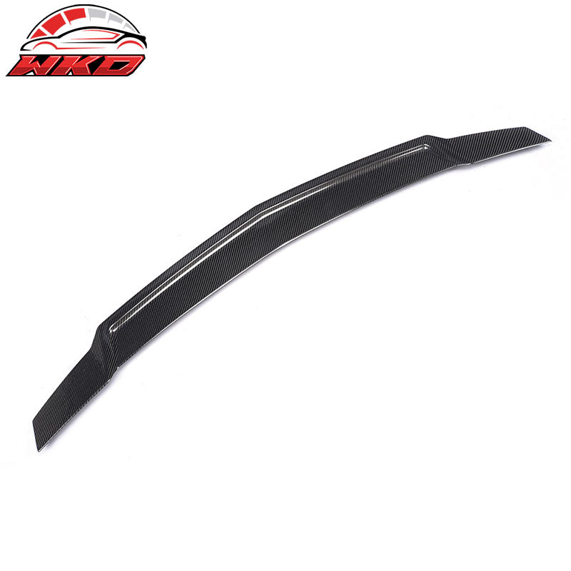 Fits 10-16 Benz E-Class W212 Sedan Renntech Trunk Spoiler Lip Matte Carbon Fiber