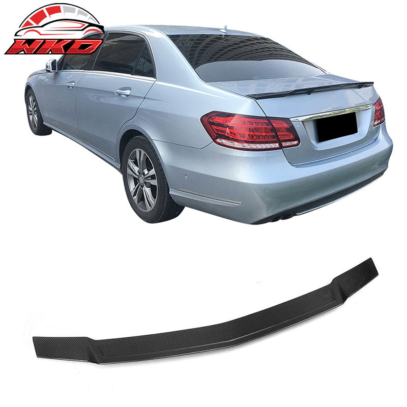 Fits 10-16 Benz E-Class W212 Sedan RT Style Rear Trunk Spoiler Carbon Fiber CF
