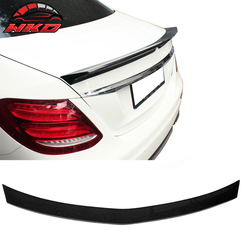 Fits 17-23 Benz E-Class W213 E43 Veath Style Rear Trunk Spoiler Carbon Fiber CF