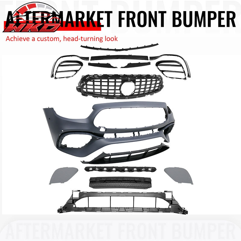 Wholesale For 2021¨C2023 Benz E-Class W213 E63 Front Bumper Cover Kit W/ Gloss Black Grille - Wikond Auto