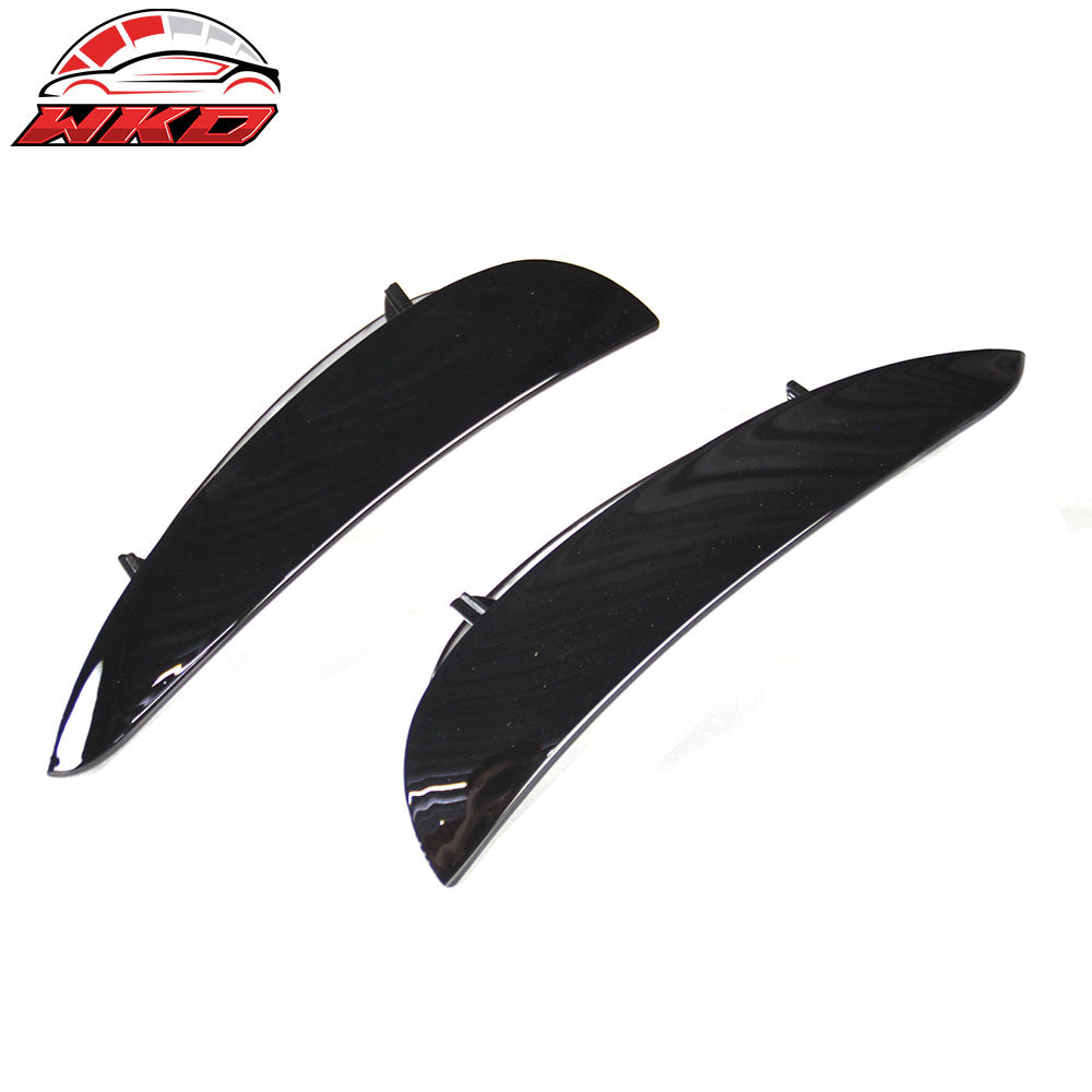 Fits 17-23 Benz W213 E Class Sedan AMG Style Front Vent Flaps Painted #040 Black