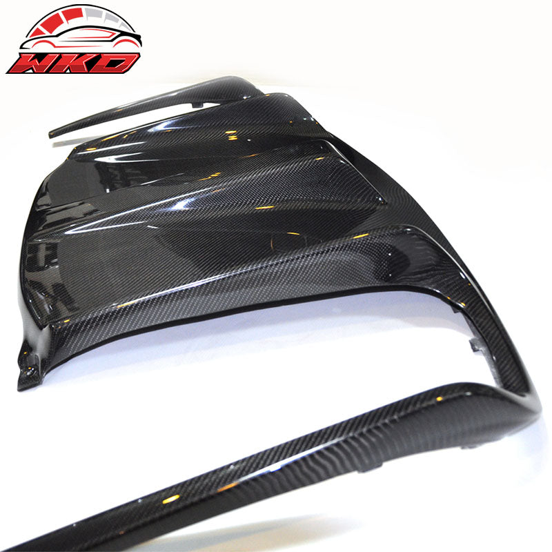 Fits 10-13 Benz E W207 Coupe AMG Rear Bumper Lip Diffuser Matte Carbon Fiber