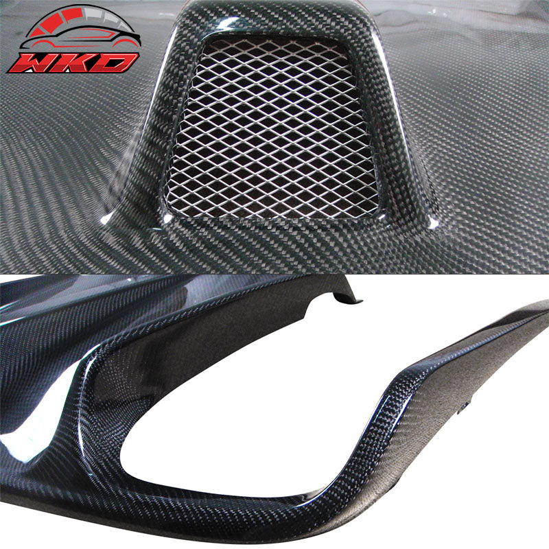Fits 10-13 Benz E W207 Coupe AMG Rear Bumper Lip Diffuser Matte Carbon Fiber