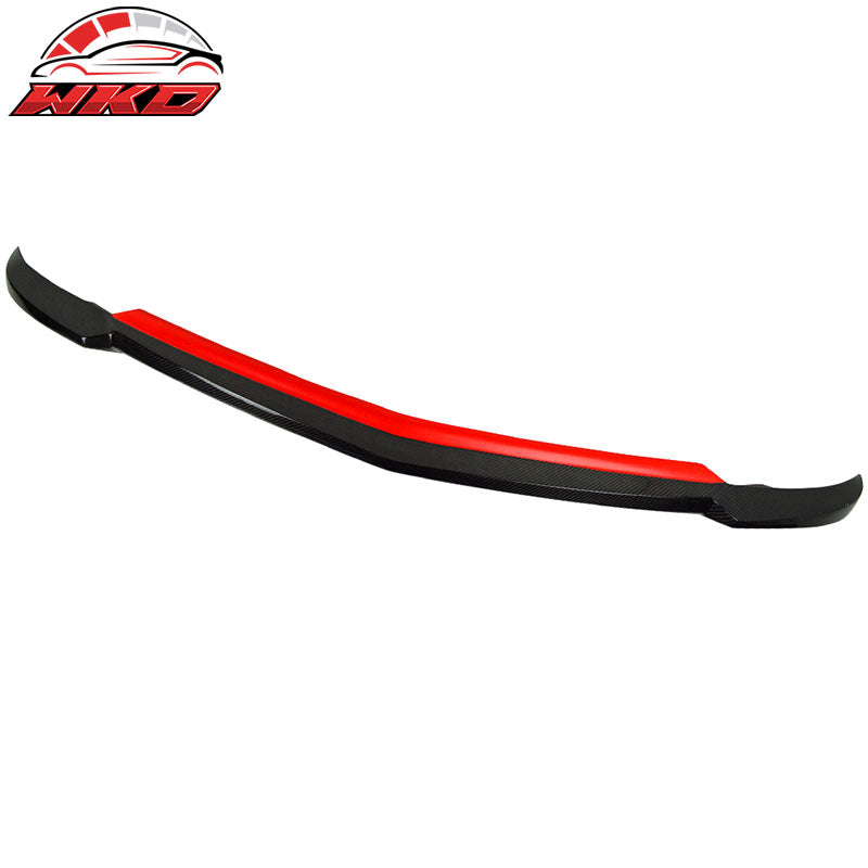 Wholesale 12-14 W204 Sedan IKON Style Front Bumper Lip Spoiler - Matte Carbon Fiber