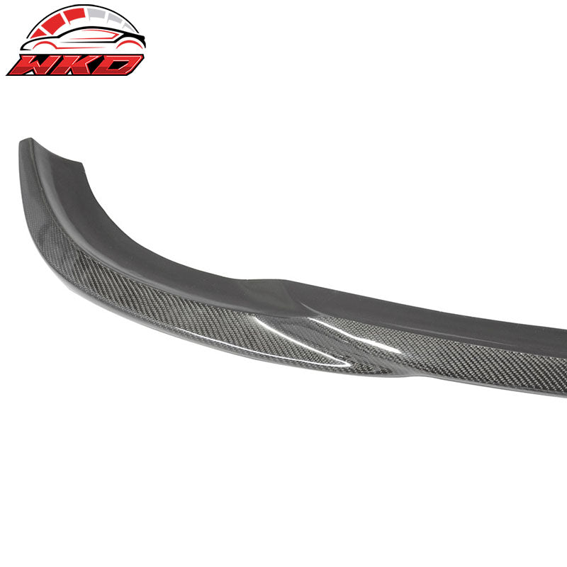 Fits 08-11 Benz C Class W204 Sedan AMG Matte Carbon Fiber (CF) Front Bumper Lip