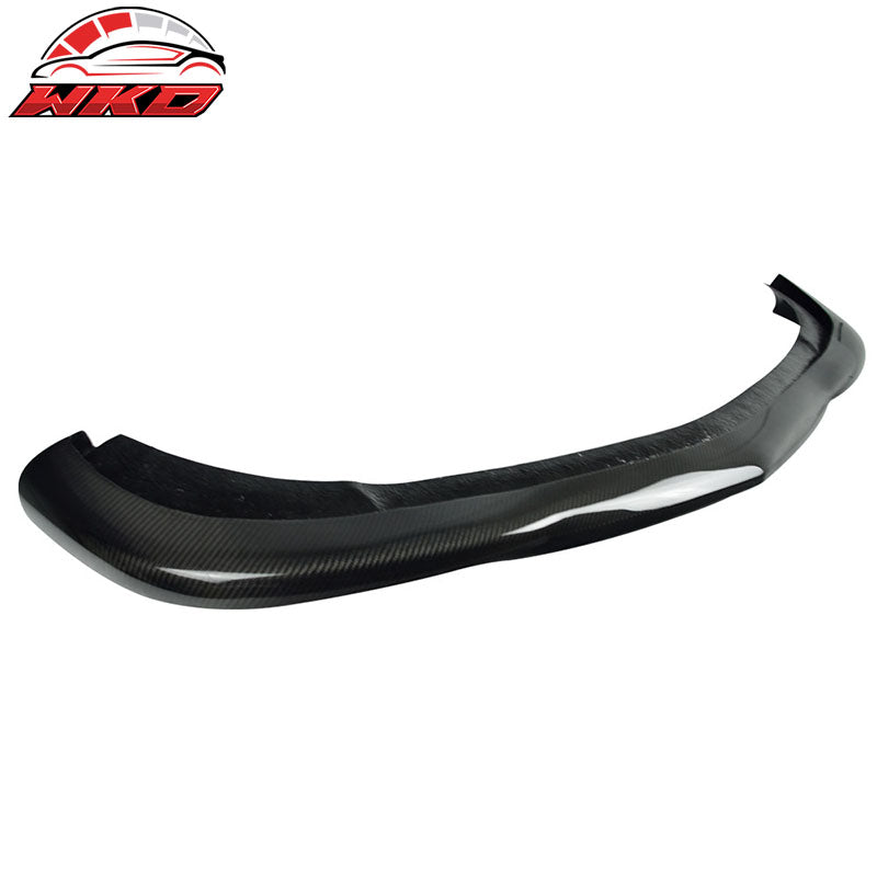 Fits 12-14 C Class W204 LCI Godhand Style Front Bumper Lip Matte Carbon Fiber