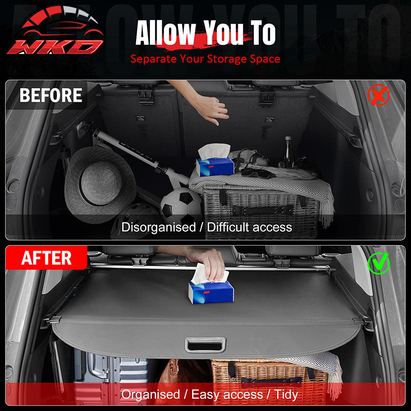 Fits 12-15 Benz ML Class GLE Black Rear Cargo Cover Retractable Security Shade