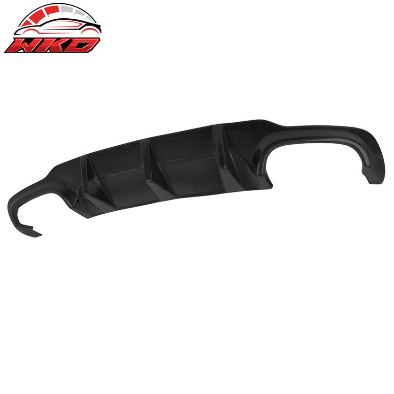 Wholesale 12-14 C Class W204 LCI Sport Rear Bumper Diffuser Lip Matte Carbon Fiber