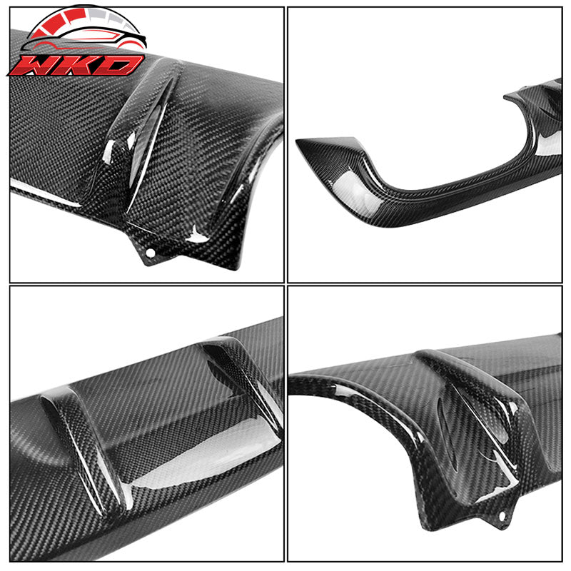 Fits 11-16 Benz R172 SLK Class Rear Lip Diffuser Carbon Fiber CF