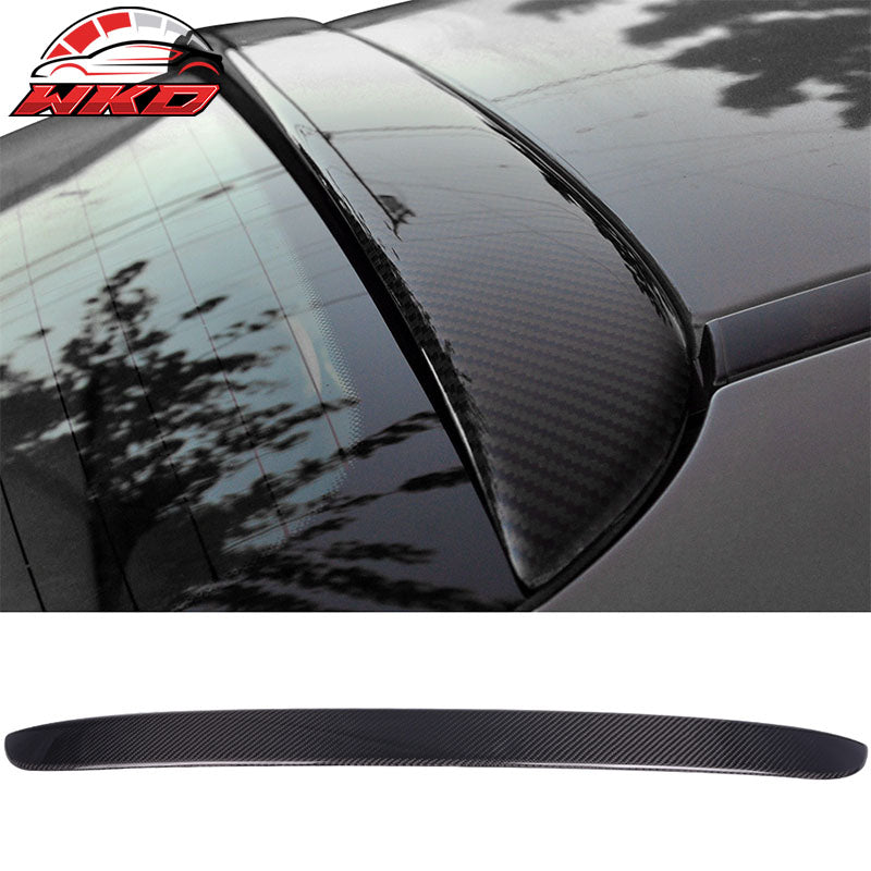 Fits 15-21 Benz W205 C-Class Sedan OE Style Rear Roof Spoiler Matte Carbon Fiber