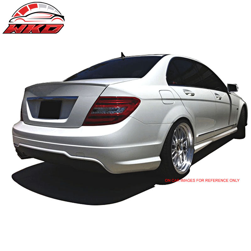 Fits 08-14 Benz W204 C204 C-Class Sedan IKON Style Rear Trunk Spoiler Unpainted
