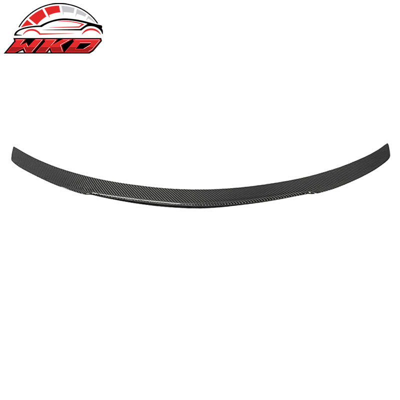 Fits 15-21 Benz W205 C Class Sedan V Style Carbon Fiber CF Rear Trunk Spoiler