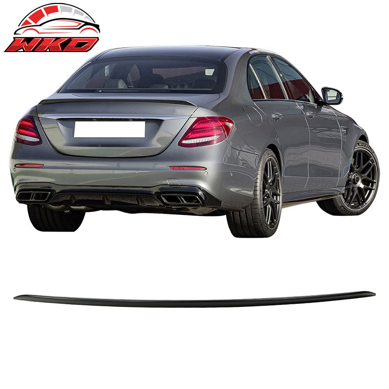 Fits 17-23 Benz E Class W213 Sedan AMG Style Matte Black Rear Trunk Spoiler ABS