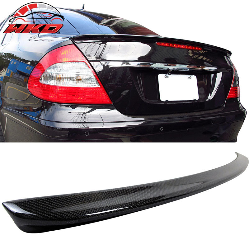 Fits 03-09 Benz E-Class W211 Sedan AMG Style Rear Trunk Spoiler Carbon Fiber CF