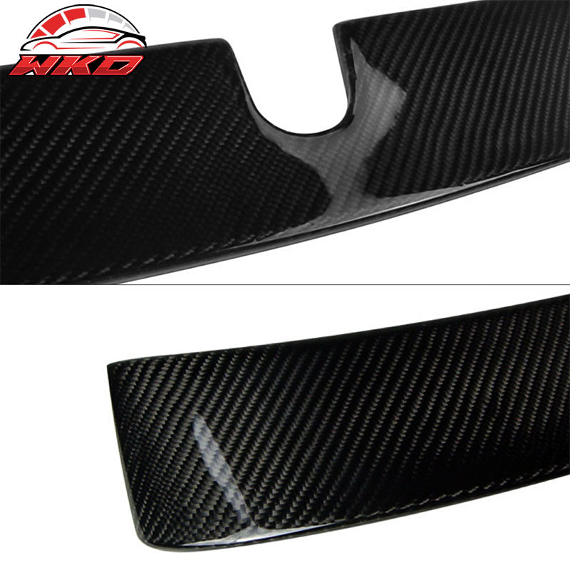 Fits 03-05 W211 E-Class Sedan Matte Carbon Fiber L Style Roof Spoiler Wing