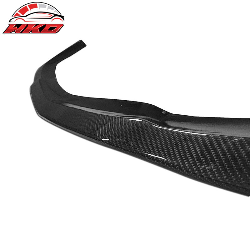 Fits 07-09 Benz W221 S-Class CS Style Front Bumper Lip - Matte Carbon Fiber