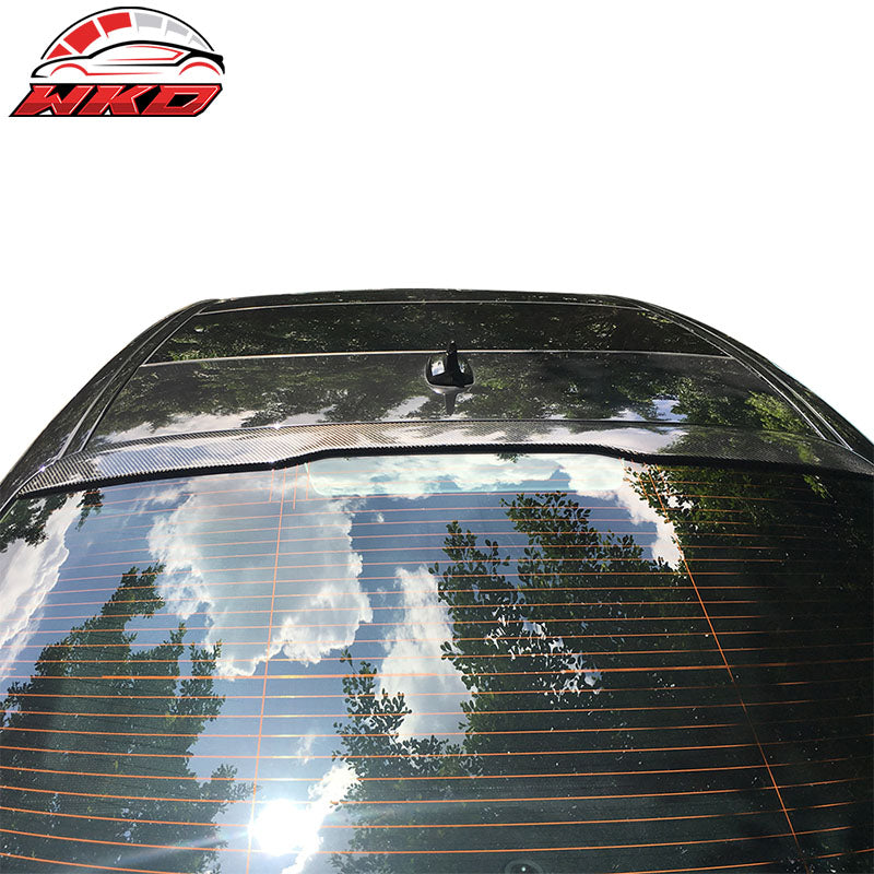 Fits 14-20 Benz W222 S Class Sedan JC Style Rear Roof Spoiler Matte Carbon Fiber