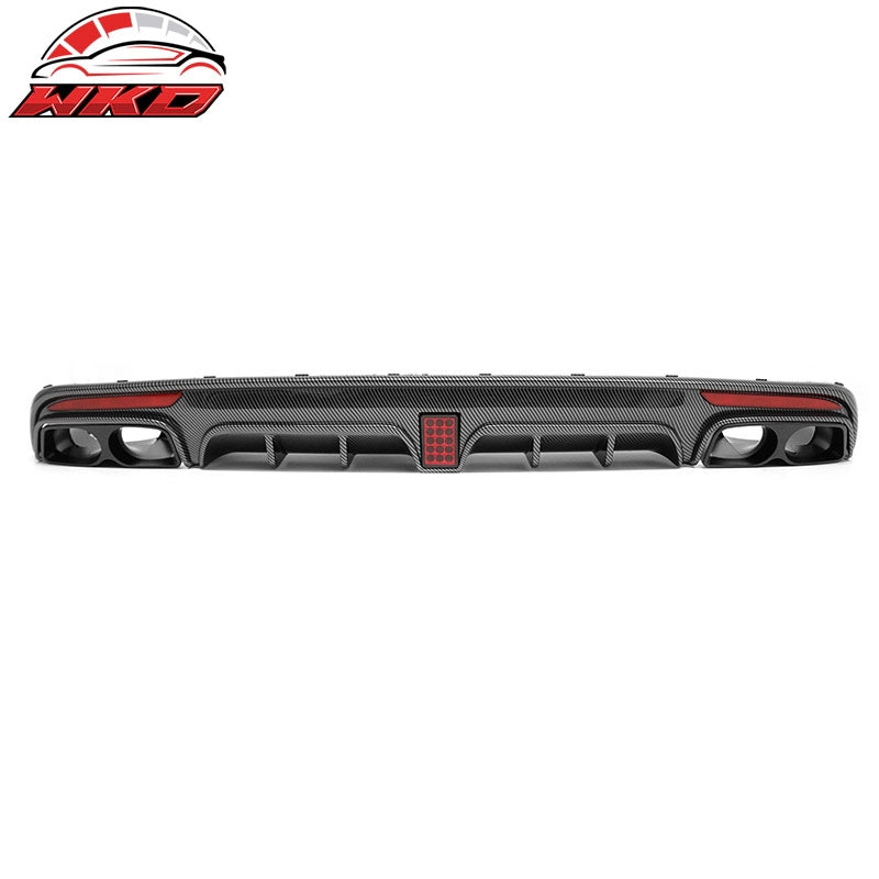 Wholesale 14-17 Benz S-Class W222 Carbon Fiber Print BS Style Rear Diffuser & Exhaust - Wikond Auto