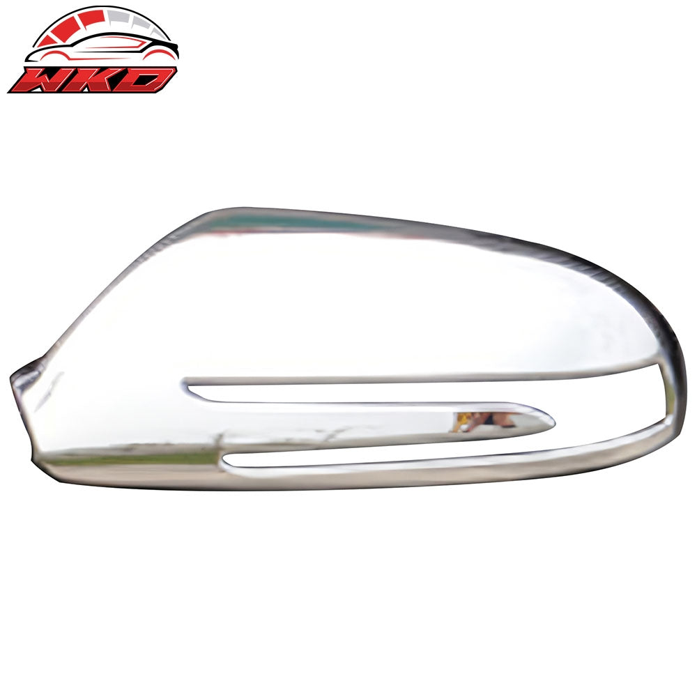 Wholesale 09-11 Benz SLK-Class R171 Mirror Covers Cap W/ Signal Light Cut-Out Chrome