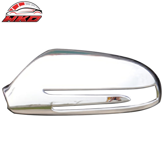 Wholesale 09-11 Benz SLK-Class R171 Mirror Covers Cap W/ Signal Light Cut-Out Chrome