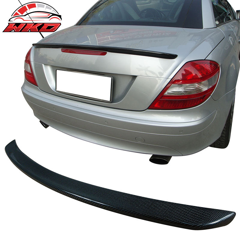Fits 05-10 Benz R171 SLK-Class AMG Style Rear Trunk Spoiler Wing Carbon Fiber CF